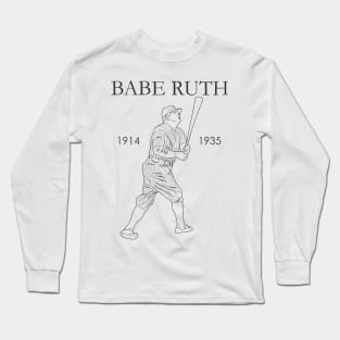 ruth baseball Long Sleeve T-Shirt